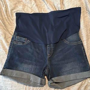 SHEIN XXL Maternity Denim Shorts